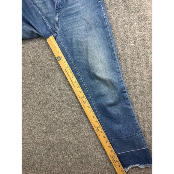 Closed Glow Jeans Women's 25 Blue Denim Made in Italy Ankle Raw Hem Hi Rise - Picture 7 of 13